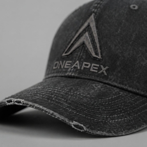 Gorra de béisbol tipo trucker de malla Custom One Apex con logo bordado, de algodón lavado, ajustable, unisex, estilo streetwear. - Product Image 6