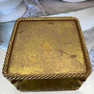 Posavasos de Mármol de Lujo con Base Cuadrada de Latón Dorado, para Bebidas, para el Hogar, Hoteles y Restaurantes - Product Image 2