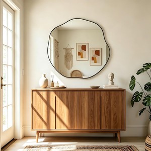 Sheesham Wood Indian Rosewood Traditional Design Eco-friendly Handmade Durable <b>Lightweight</b> Framed Wall <b>Mirror</b> | Aqudus Saleem - Product Image 2