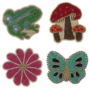 Sous-verres décoratifs artisanaux haut de gamme en perles, imperméables, nouveautés pour accessoires de bar - Product Image 1