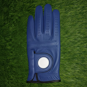 Guante de Golf DARIB IMPEX GEF024011 Azul de Cuero Genuino para Mano Derecha, Transpirable, con Relieve, Unisex, Deportivo - Product Image 1