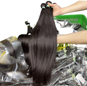 20 Inch Brazilian Human Hair Weaving Extensions Soft Natural Hair Bundles - Product Image 1