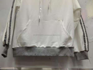 เสื้อฮู้ดขนแกะคอตตอนคอมบ์ของผู้ชายทันสมัยเสื้อกันหนาวปักแท็กส่วนตัว - Product Image 2