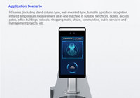 Machine de contrôle d'accès Scanmax F6-H AI avec reconnaissance dynamique du visage, prise en charge WiFi TCP/IP, reconnaissance d'empreintes digitales, de visage et de carte d'identité
