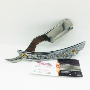 Rasoirs professionnels en acier inoxydable, logo personnalisé, lame remplaçable durable, emballage de rasoir de barbier - Product Image 6