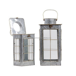 European Style <b>Outdoor</b> Courtyard Shabby Chic Home Decoration Antique <b>Black</b> Garden Hanging Metal <b>Lantern</b> - Product Image 2