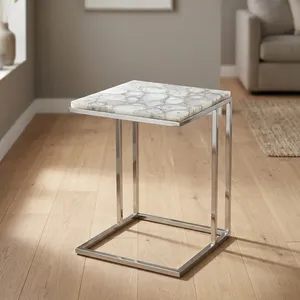 Marble top Square side <b>table</b> - Product Image 1