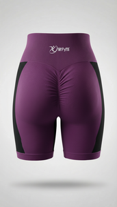 กางเกงขาสั้นออกกำลังกาย ฟิตเนส โยคะ กระชับ ระบายอากาศ สตรีทแวร์ ยกน้ำหนัก เอวสูง ไร้รอยต่อ สำหรับผู้หญิง ทรงสครันช์ สำหรับออกกำลังกายที่ยิม - Product Image 5