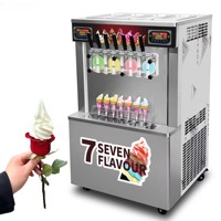 Machine à crème glacée molle portable de 2,5 L en acier inoxydable, électrique et automatique, à usage commercial, avec une utilisation flexible dans de multiples scénarios