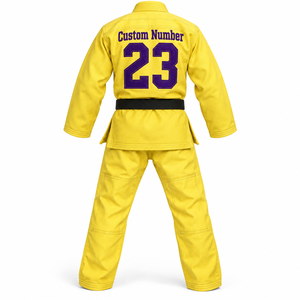 Uniforme de Artes Marciales BJJ Personalizado, Kimono de Jiu Jitsu Brasileño Bordado para Entrenamiento, Conjunto de Chaqueta, Pantalones y Cinturón OEM - Product Image 3