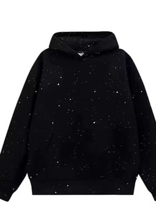 เสื้อฮู้ดไหมพรมฤดูหนาวแบบมีกระเป๋าติดเพชรเทียมสั่งทำพิเศษ ทรงโอเวอร์ไซส์ ยูนิเซ็กซ์ สไตล์หรูหรา ระบายอากาศได้ดี แนวสตรีทแวร์ - Product Image 2