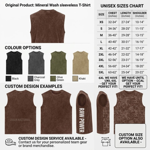 Camiseta sin mangas vintage con logo personalizado y efecto acid wash |   Proveedor y Fabricante de Ropa Deportiva Vintage Personalizada - Product Image 2