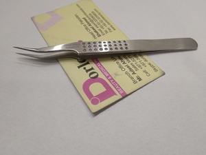 Nouvelles pinces à extensions de cils volume avec grip texturé, pinces à cils en acier inoxydable personnalisables avec logo - Product Image 3