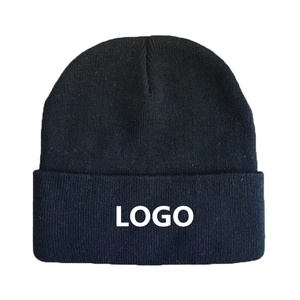Gorro personalizado teñido liso de invierno de alta calidad MOQ bajo 100% gorro de punto cálido acrílico logotipo personalizado 2026 - Product Image 3