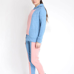 Pakistan Manufacturer Latest Design Casual Solid Hooded Women <b>Tracksuit</b> 100% Cotton Custom Color Lightweight Breathable Winter - Product Image 4