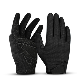Gants de cyclisme demi-doigts en cuir blanc, confortables, respirants, pour le sport et le vélo, avec dos en crochet antidérapant et antichoc - Product Image 6