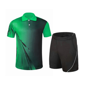 Vente en gros de maillots et shorts de badminton unisexes de haute qualité, à séchage rapide, respirants, uniformes de tennis, taille personnalisée, nouveau design, logo sur le devant - Product Image 4