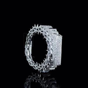 Luxury Iced Out <b>Watch</b> <b>Case</b> Cover White Gold Plated Moissanite Diamond Hip Hop Custom <b>Watch</b> Bezel <b>Case</b> for Men <b>Watch</b> - Product Image 4