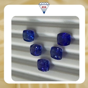 Piedras Preciosas de Tanzanita Natural Azul Intenso en Forma de Cojín Hechas a Mano con Inclusiones, Cuentas Sueltas para Fabricación de Joyería al por Mayor B2 - Product Image 2