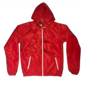 RTS Wholesales Custom Printed Logo Red Plain Men's Nylon <b>Wind</b> <b>Breaker</b> Shorts Sets Breathable Outwear Men Sets Highstreet Hoodies - Product Image 2