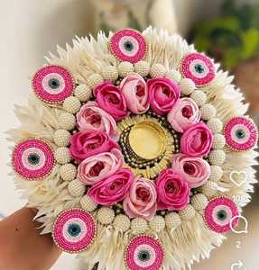 Rajwadi Rangoli Artificial Flower Mat for Home Decoration Item | <b>Mandir</b>, Pooja, Festival, Ganpati Decoration Setup for Home - Product Image 4