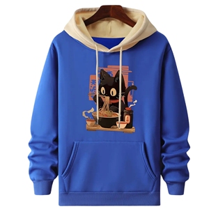 Winter Printed Jersey Hoodie with Stand Collar Zipper Newest Digital & Silk Screen Printing Solid Pattern Stand out Style - Product Image 1