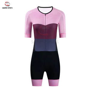 Traje de Ciclismo Transpirable de Secado Rápido al por Mayor para Hombre y Mujer, Traje de Ciclismo de Carretera de Verano con Mangas Cortas, Nombre del Equipo Personalizado - Product Image 1