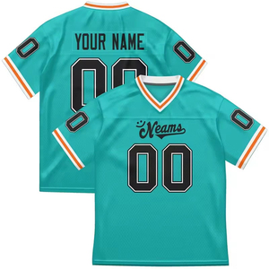 Custom American Football Jersey Mesh Team Uniforms Men's Sleeveless V-neck Sports Game <b>Shirts</b> Breathable 100% Cotton Athletic - Product Image 6
