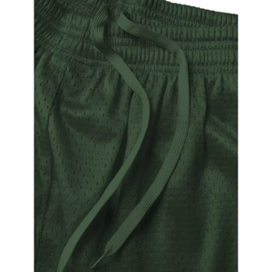 Shorts en mesh grande taille pour hommes, en polyester, blancs, pour le basketball, 100% polyester, décontractés, prêts pour la sublimation - Product Image 5