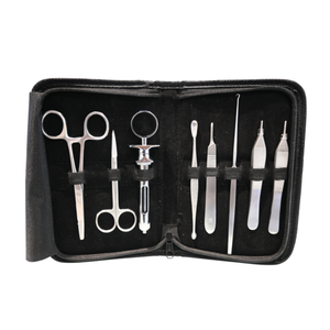 Kit de Herramientas Quirúrgicas Dentales, 8 Piezas, Acero Inoxidable, Instrumentos Manuales para Cirugía Oral, Autoclavables, Reutilizables, Certificación CE - Product Image 1