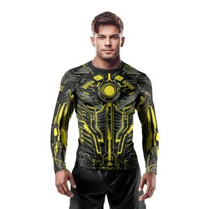 เสื้อแรชการ์ดแบบยูนิเซ็กซ์ OEM สั่งทำพิเศษ UPF 50 สำหรับออกกำลังกาย ป้องกันรังสียูวี ผ้าโพลีเอสเตอร์รัดรูป ป้องกันการระคายเคือง ขายส่ง OEM - Product Image 2