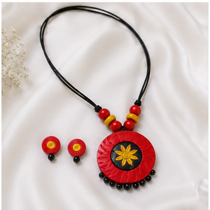 Conjunto de Collar con Colgante de Coco Redondo, Estilo Rasta Rastafari, Joyería Artística Unisex - Product Image 5