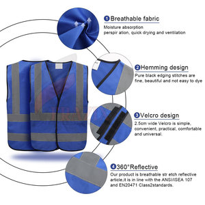 Chaleco de Trabajo Profesional Reflectante para Personal de Almacén, Grupos de Construcción y Equipos de Seguridad - Product Image 5