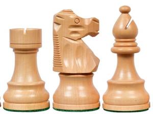 Jeu d'échecs français Lardy de reproduction, pièces Staunton en bois lestées de 3,75 pouces, au meilleur prix - Product Image 2