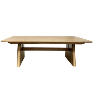 Mesa de Centro de Madera de Mango, Forma Cuadrada, Baja, para Sala de Estar, con Base de Trípode, Estilo Moderno Rústico - Product Image 5