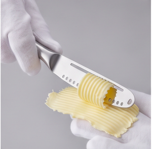 Ensemble élégant de couteaux à fromage et spatules à finition miroir argentée, en acier inoxydable, outils et accessoires de cuisine - Product Image 4