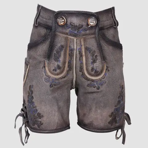 Lederhosen de Lujo para Hombre para el Oktoberfest – Traje Bávaro Artesanal con Cuero Suave de Gamuza - Product Image 1