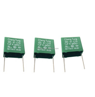Condensador de Película de Polipropileno Metalizado de la Marca CT X1 Clase 440VAC, Paquete con Orificios para Supresión de EMI, Certificado ROHS, -40~+110