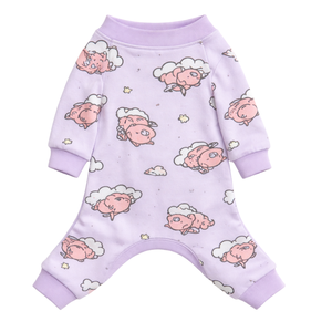 Pijamas para perros con estampado de cerdo volador, ropa de dormir suave y elástica para mascotas, ropa de dormir transpirable y acogedora para todas las estaciones, ropa de dormir para perros pequeños y medianos, ropa para interiores - Product Image 4