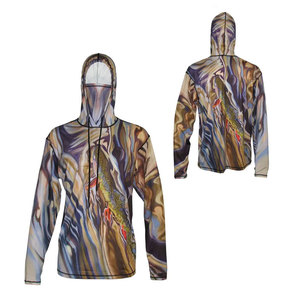 Professional Moisture Wicking Fishing <b>Hoodies</b> Breathable <b>Lightweight</b> Beach Wear Custom Logo Factory Supply - Product Image 6