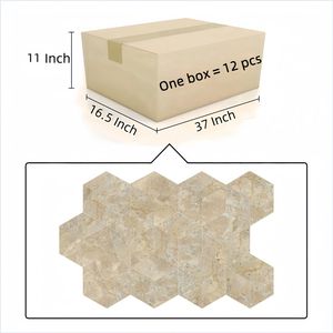 Baldosa de Mármol Natural Hexagonal en Color Amarillo Beige, Acabado Pulido para Piso y Pared, Producto de Piedra Natural Premium - Product Image 5