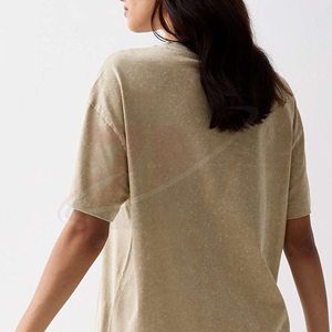 เสื้อยืดโอเวอร์ไซส์ผู้หญิงสไตล์วินเทจ ผ้าฝ้ายเนื้อนุ่ม 100% ระบายอากาศได้ดี เหมาะสำหรับใส่ลำลอง ฤดูใบไม้ผลิและฤดูร้อน - Product Image 5