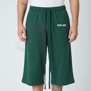 Pantalones Cortos Deportivos para Hombre, Estilo Holgado, 100% Algodón, con Logotipo Personalizado, Cierre Elástico en la Cintura, para Correr al Aire Libre - Product Image 5