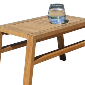 Table en teck au style moderne, adaptée à une utilisation en extérieur pour se détendre ou comme table de salle à manger, durable. - Product Image 4