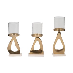 <b>Top</b> Contemporary palm candlestick holder 3 sizes candle holder set Durable metal candle stand Home decoration candle holder - Product Image 2