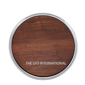 Round Shape Brown Wooden Material Cheese Cutting Board With Metal Handles Designing Decorating Stylish Kitchen Ware - Product Image 6