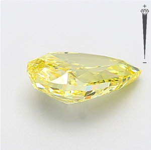Diamante Cultivado en Laboratorio con Certificación IGI, Corte Pera Modificado de 2.03 CT, Color Amarillo Intenso Fantasía, Claridad VVS2, CVD LG 800633900 para Joyería - Product Image 3
