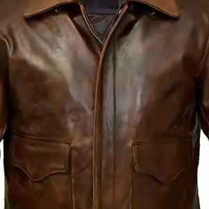 เสื้อแจ็คเก็ตหนังแท้คุณภาพพรีเมียมสำหรับผู้ชาย กันลม กันน้ำ สีพื้น สำหรับฤดูหนาว มีทุกขนาด ลดราคาพิเศษ ขายออนไลน์ - Product Image 5