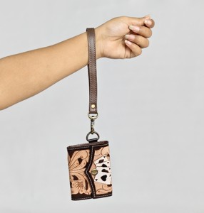 Nuevo Mini Monedero de Cuero Genuino con Diseño de Ases, Cierre a Presión, Correa para la Muñeca, Estilo Vintage Unisex, Cartera Compacta para Monedas - Product Image 5
