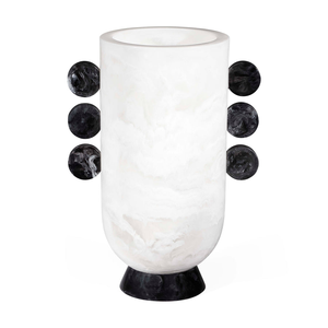 Jarrón de Resina Moderno de Alta Gama con Diseño de Cono, Textura de Mármol en Espiral Única, Decoración para el Hogar, Adorno para Mesa de Sala de Estar - Product Image 5